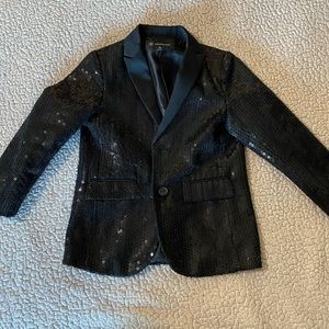 Boys sequin black blazer by INC